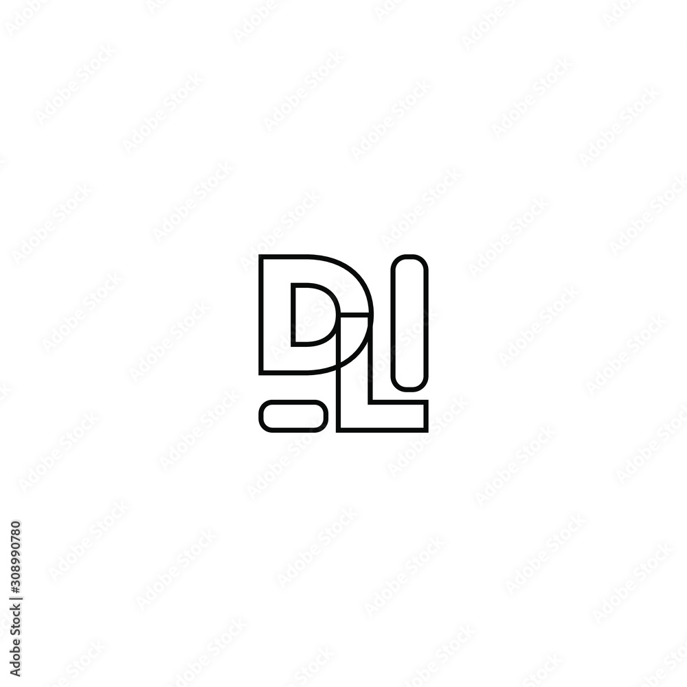 D L I logo design vector symbol graphic idea creative D L I logo design vector symbol graphic idea creative