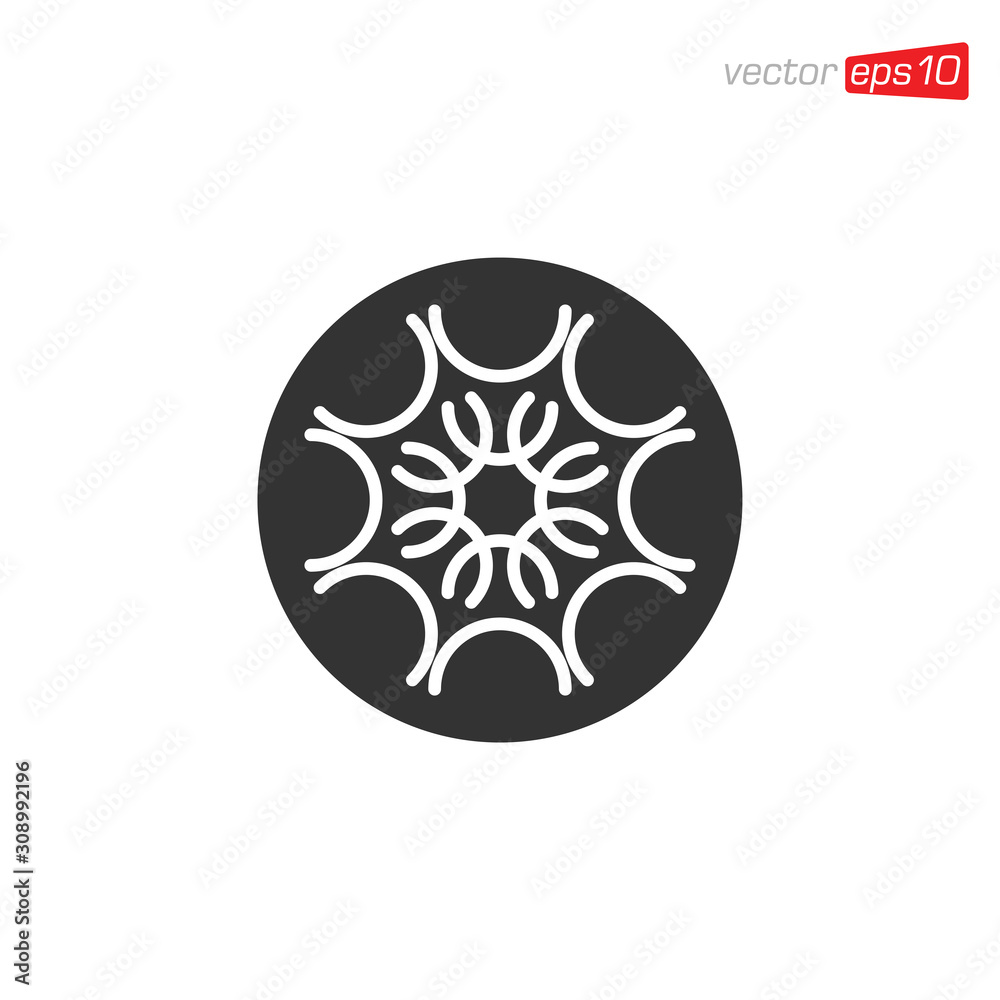 Snowflakes Icon Design Vector Template Snowflakes Icon Design Vector Template