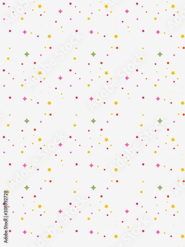 abstract white background with colourful hearts