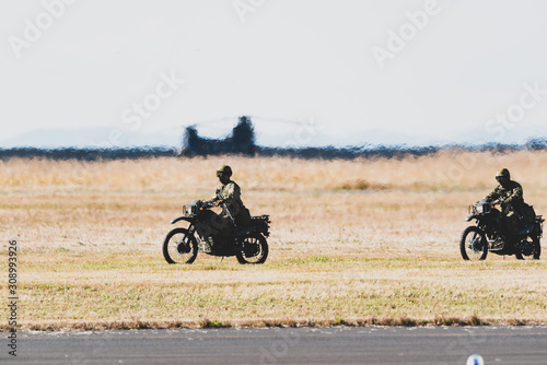 陸上自衛隊 偵察用オートバイ