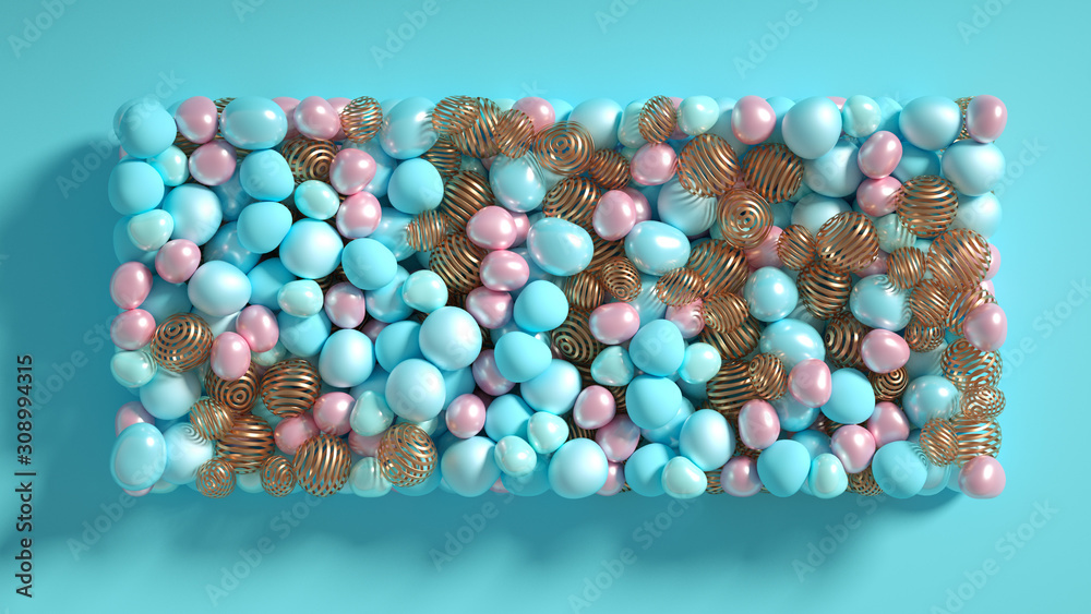 Beautiful background with beads, particles and simulation. 3d illustration, 3d rendering. Beautiful background with beads, particles and simulation. 3d illustration, 3d rendering.
