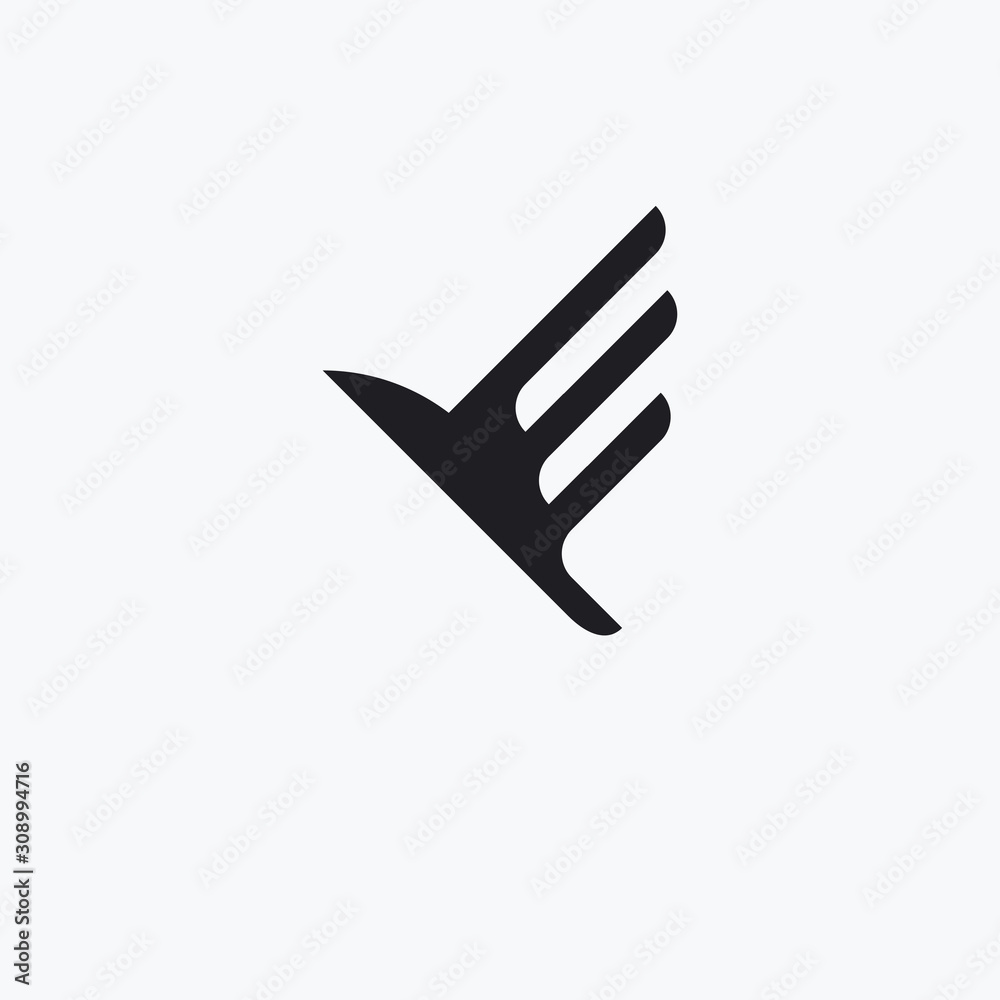 abstract sign of Geometry Bird. Isolated Vector Illustration abstract sign of Geometry Bird. Isolated Vector Illustration