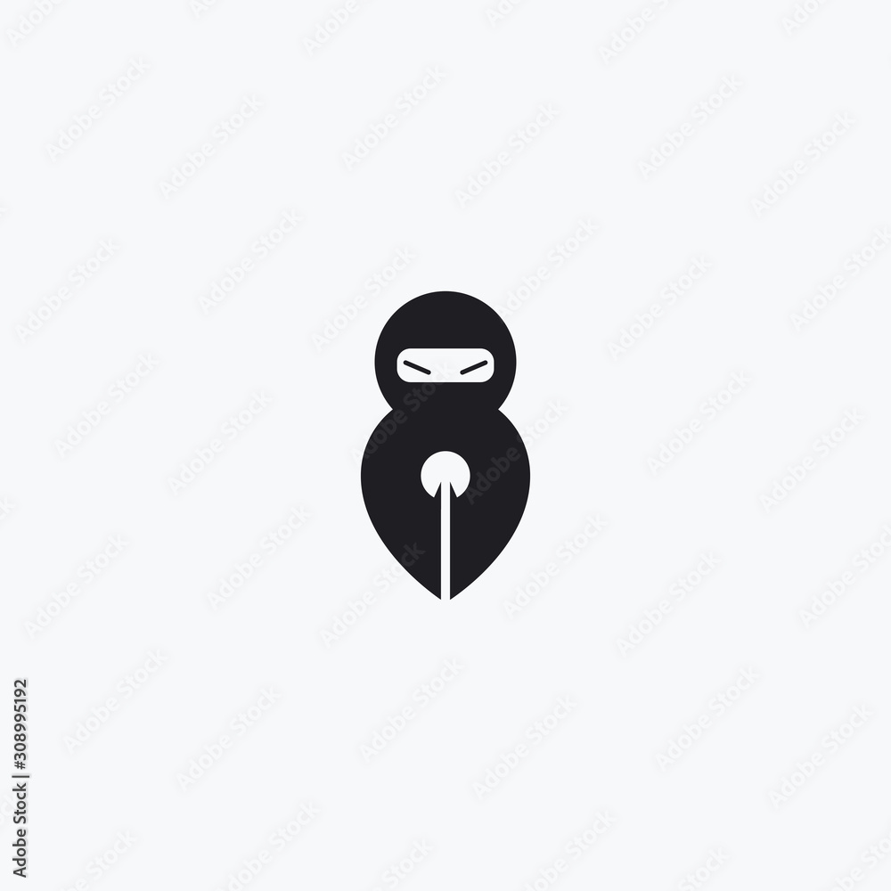 abstract sign of Pen Ninja. Isolated Vector Illustration abstract sign of Pen Ninja. Isolated Vector Illustration
