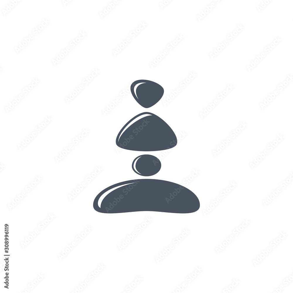 abstract meditation stone symbol. Vector Illustration abstract meditation stone symbol. Vector Illustration