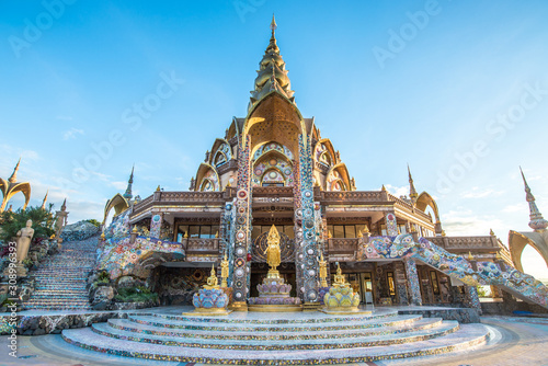 Pagoda of Wat Pha Sorn Kaew in Phetchabun province of Thailand