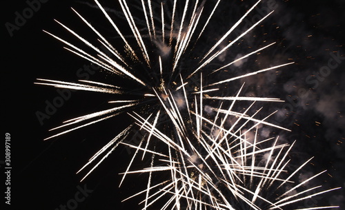  fireworks explosive on dark sky in night