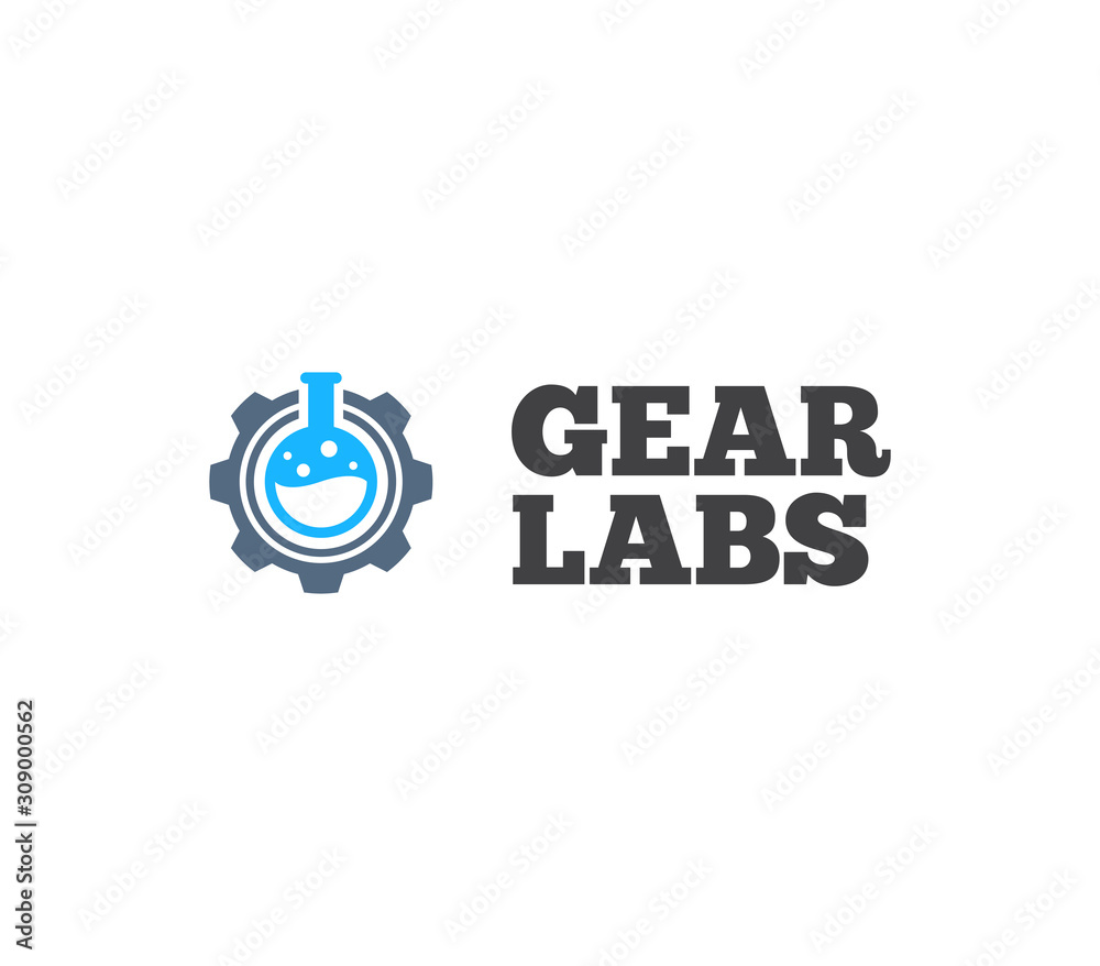 Blue laboratory tube inside wheel cog Blue laboratory tube inside wheel cog