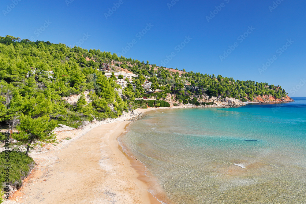 The beach Chrisi Milia of Alonissos, Greece