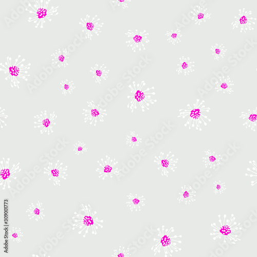 Floral pattern. Small flowers.Seamless vector texture.