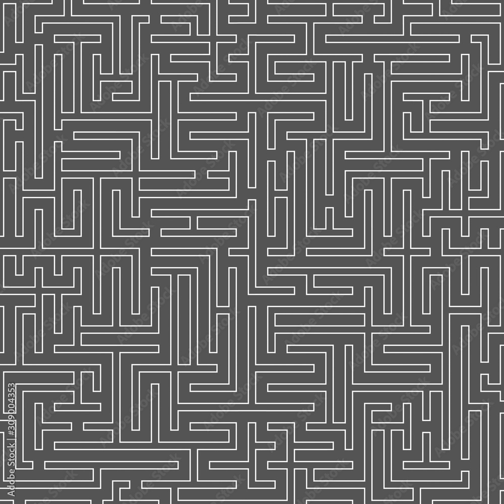 Square grid. Maze. Striped geomitrical background. Stylish monochrome trellis. Sacred geometry background. 