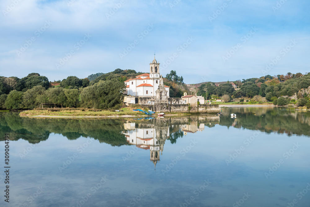 countryside church at asturias, Spain countryside church at asturias, Spain