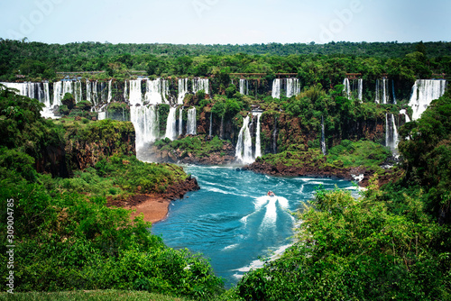  Panoramic view of the Iguazu Falls from the Brazilian side photo