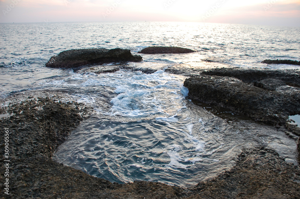 Obraz premium beautiful sea before sunset