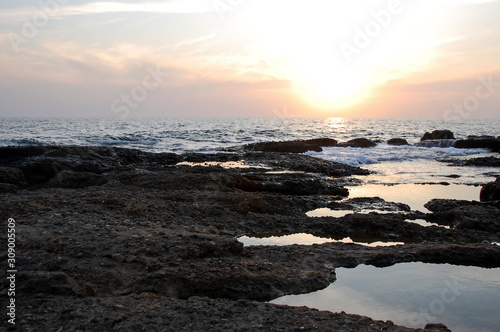 beautiful sea before sunset