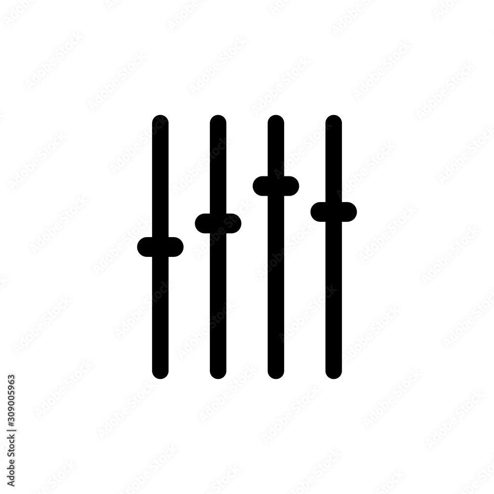 audio mixer icon in trendy flat design audio mixer icon in trendy flat design