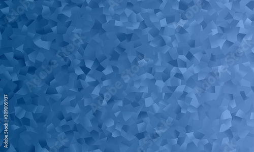 Classic Blue Glittering Irregular Polygonal Pattern Vector Background. 2020 Color of the Year. Shimmering Gradient Galvanized Surface Texture. Shiny Sparkling Random Specs.