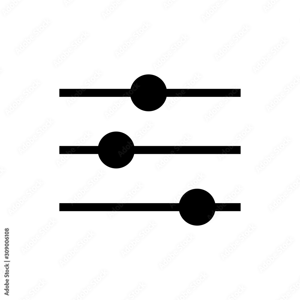 audio mixer icon in trendy flat design audio mixer icon in trendy flat design