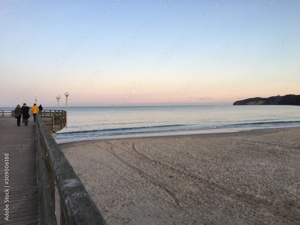 stadt binz auf rügen in norddeutschland