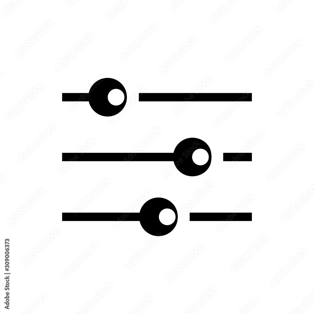 audio mixer icon in trendy flat design audio mixer icon in trendy flat design