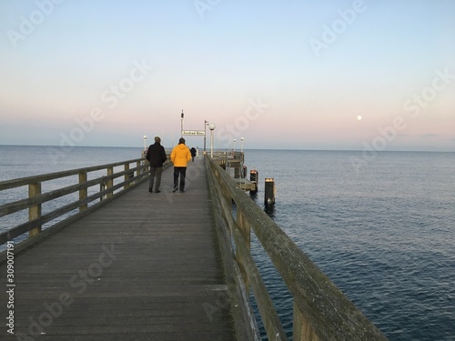 Brücke in binz auf Insel Rügen in deutschland photo