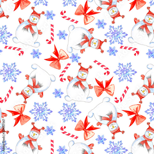snowman winter pattern1