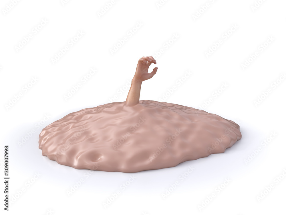 hand of melting man hand of melting man