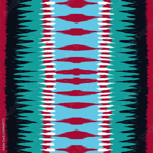 Red Shibori Vector Seamless Pattern. Maroon 