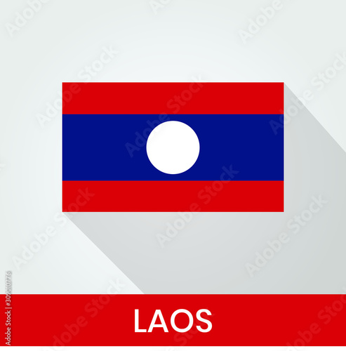 Flag of The Laos With Shadow Free Download Flag of The Laos With Shadow - GFXLoad