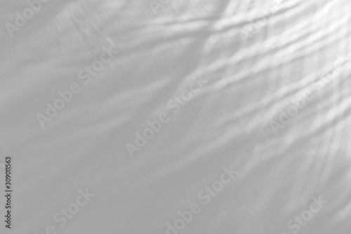 Water texture overlay effect for photo and mockups. Organic drop diagonal shadow and light caustic effect on a white wall. 
