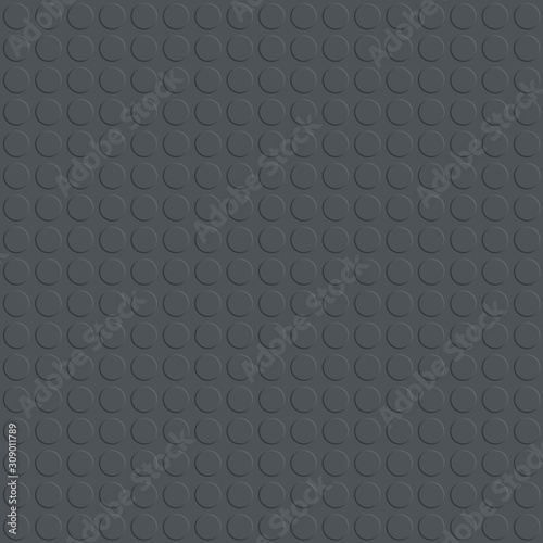 Seamless clean gray studded rubber flooring panel for texture or background