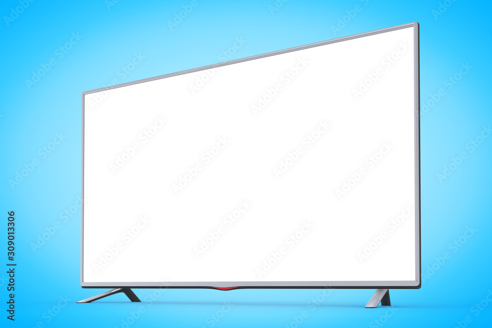 Modern Flat Led or LCD TV. 3d Rendering Modern Flat Led or LCD TV. 3d Rendering