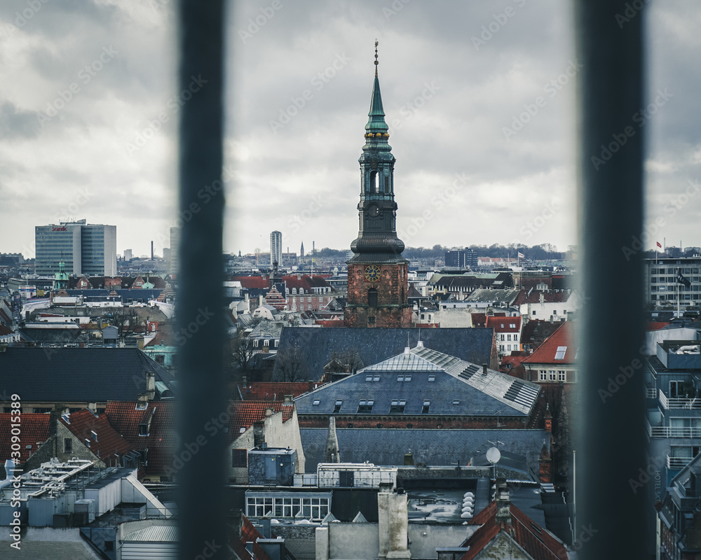 Copenhagen view from the Round Tower