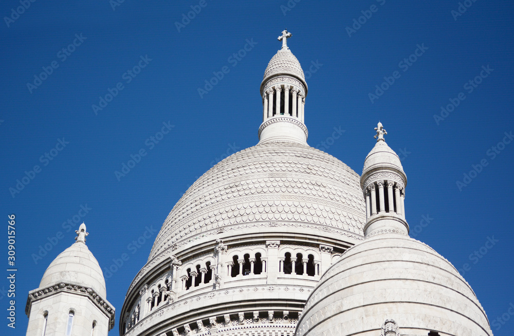 Dome rooftop of the Basilica of the Sacred Heart of Paris