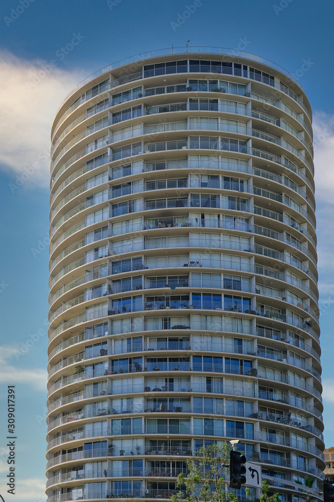 Round Condo Tower in Long Beach