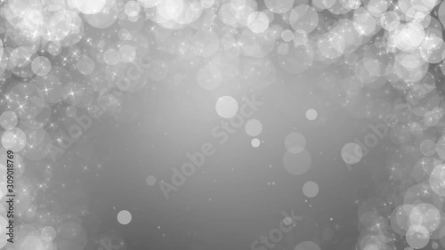 Holidays and Christmas Background animation with the concept of falling snowflakes and Christmas Decoration elements with the subtle snowy background 
