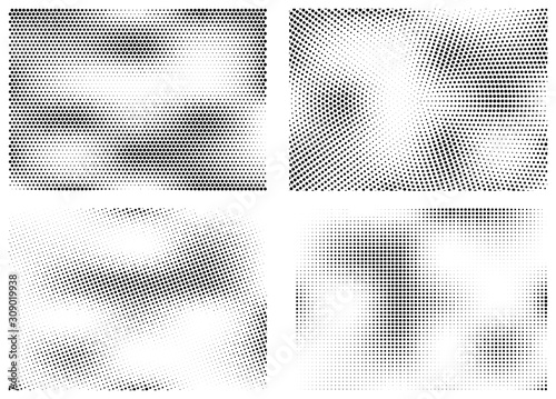 Abstract halftone dotted background. Futuristic grunge pattern, dot, circles. Vector modern optical pop art texture for posters, sites, business cards, cover, labels mockup, vintage stickers layout.