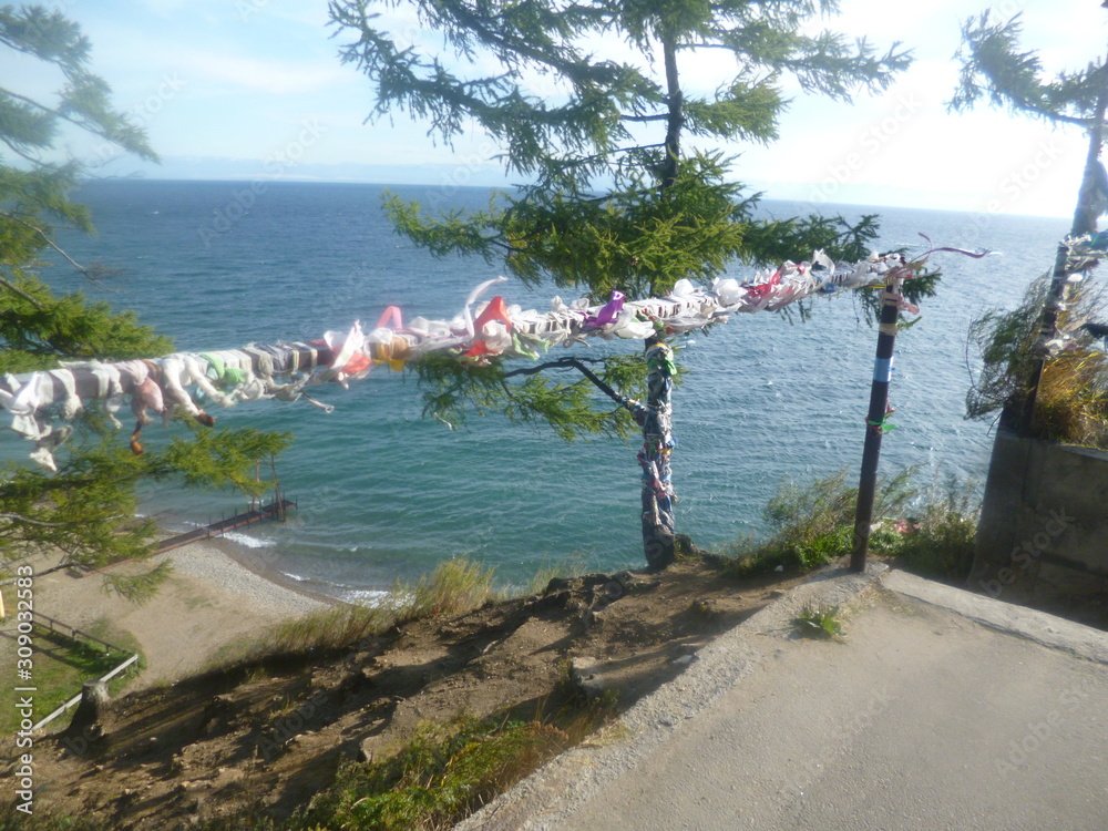 Listvyanka in September, lake Baikal.