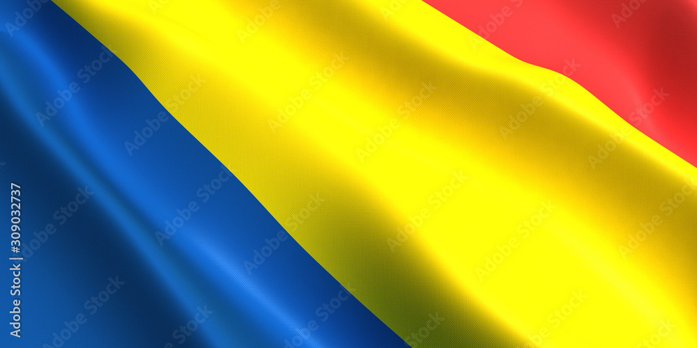 Fototapeta premium Romania flag 3D