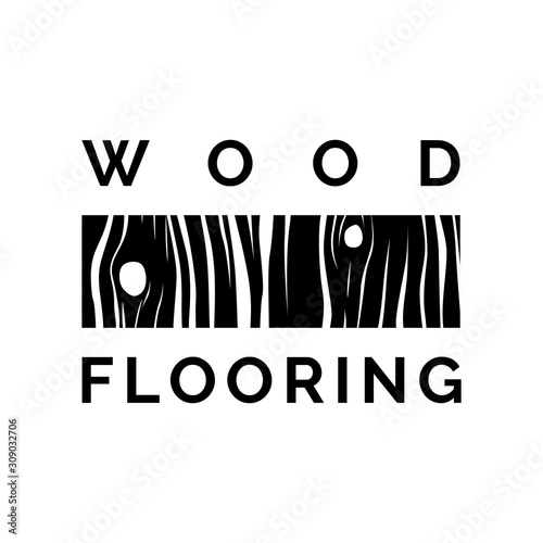 Vector logo of wooden floors and coverings
