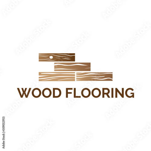 Vector logo of wooden floors and coverings
