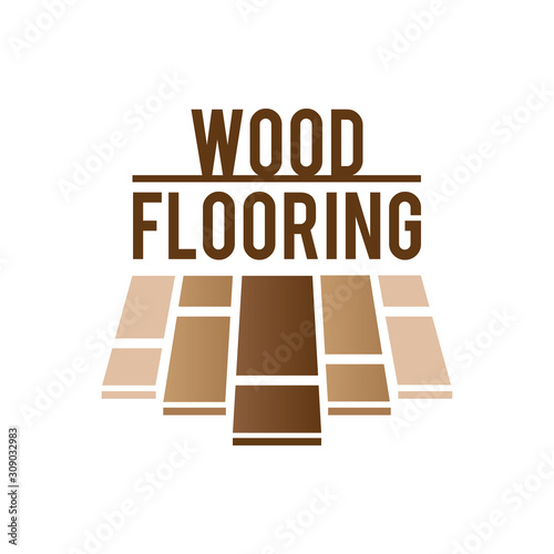 Vector logo of wooden floors and coverings