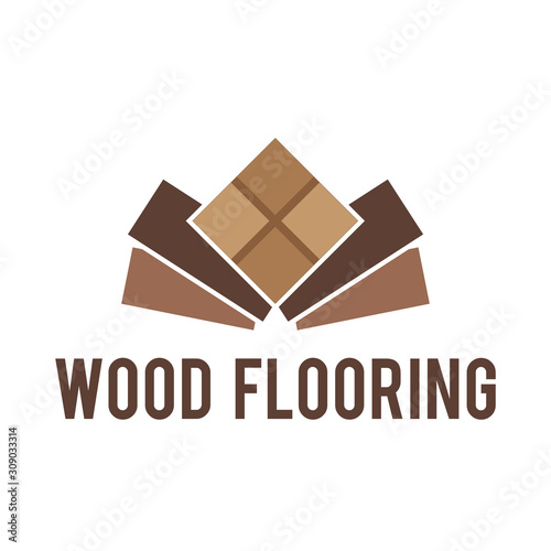 Vector logo of wooden floors and coverings