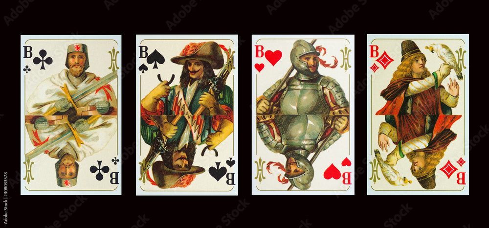 Fototapeta premium Kartensiel - Spielkarten