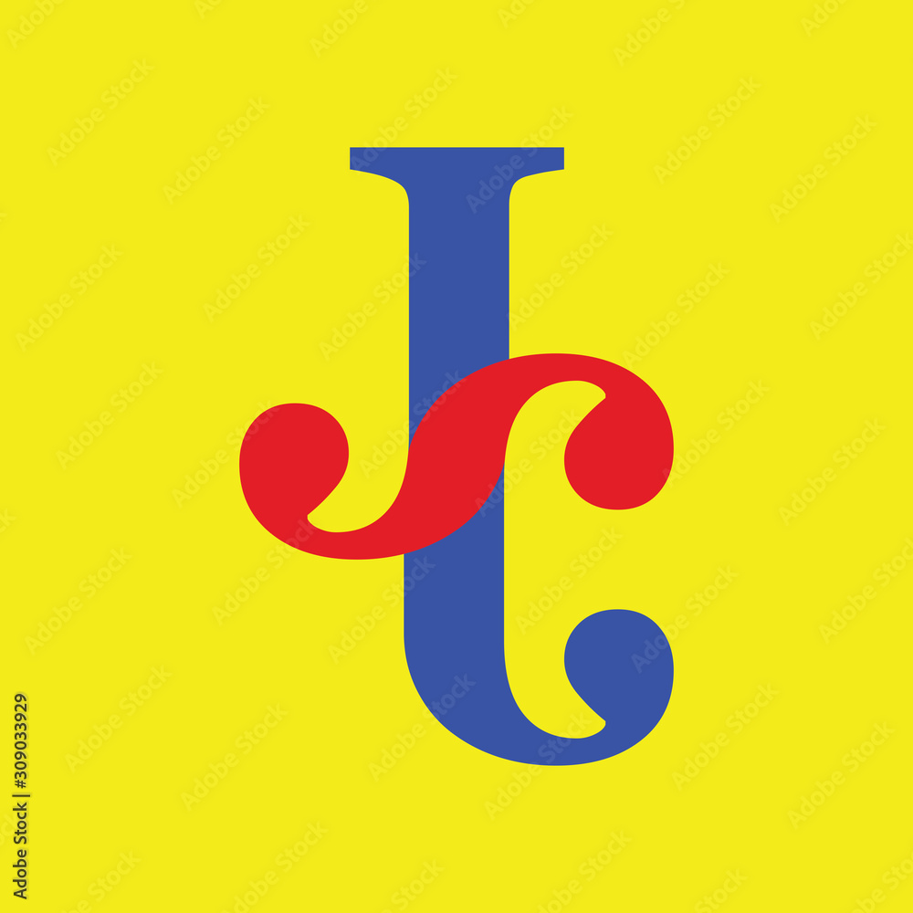 letter j, s , c initial logo template vector letter j, s , c initial logo template vector