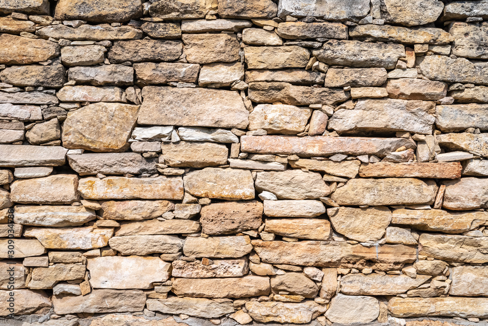 A wall of stone. Background.