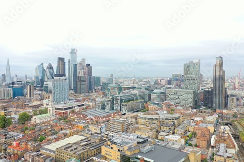 Bright Shot of Stunning London Cityscape - Modern and Historic Buildings