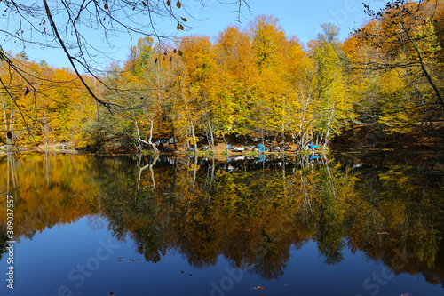 Buyuk Lake in Yedigoller National Park, Bolu, Turkey