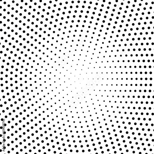 Abstract halftone dotted background. Monochrome pattern with dot and circles. Vector modern pop art texture for posters, sites, business cards, cover postcards, interior design, labels, stickers.