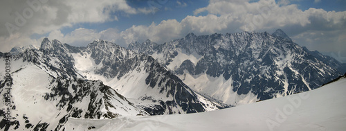 Panorama z Gładkiego Wierchu na Tatry Wysokie photo