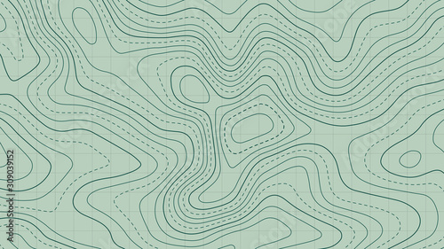 Topographic map lines background. Abstract vector illustration.